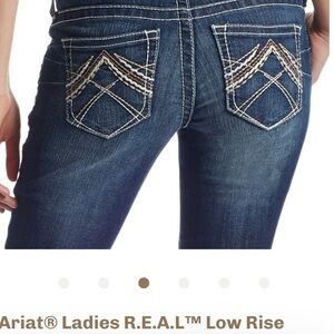 Ariat Women's Dark Blue Low Rise Jeans
